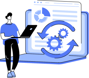 Illustration of a working digital system